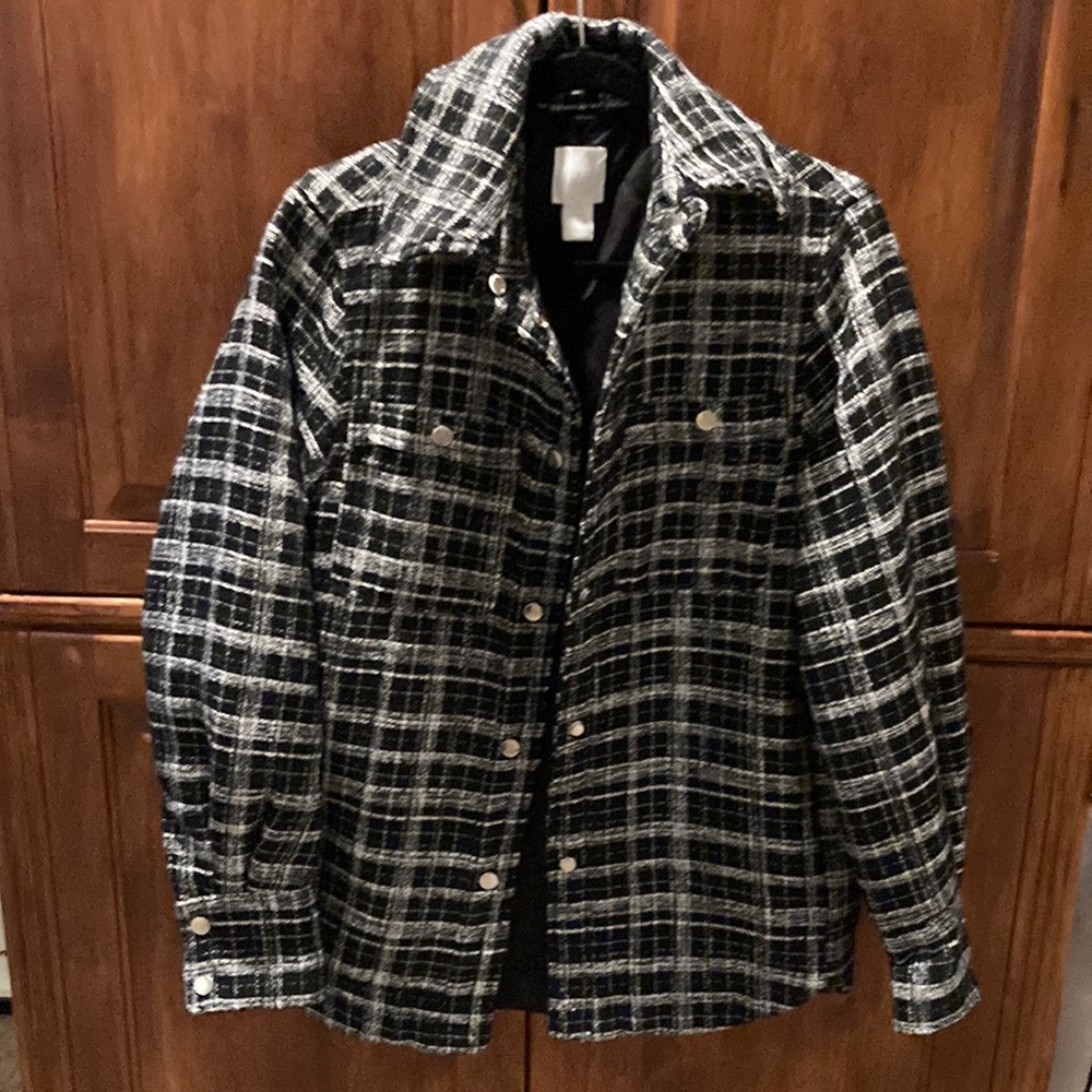 H & m plaid shacket